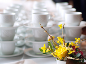 Espresso wedding reception coffee service.713.528